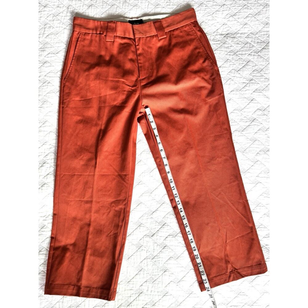 Stussy Vintage MENS cropped straight leg modern pants NWT size 32 burnt orange - Picture 6 of 11